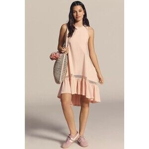 Daily Practice By Anthropologie Hill Up Tiered High-Low Midi Dress XS NEW 280418